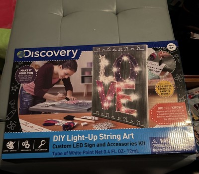 Discovery DIY Light up String Art Custom LED Sign and Accessory Kit NEW