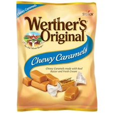 Werther's Original Chewy Caramel Candy, 5 Oz Bags (Pack of 12)