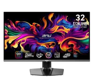 MSI MPG 321URX QD-OLED Monitor 31,5 Zoll Display 3840 x 2160 Bildschirm QD-OLED