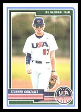 2023 Panini Stars & Stripes Stunner Gonzales   8 Team USA 18U National Team