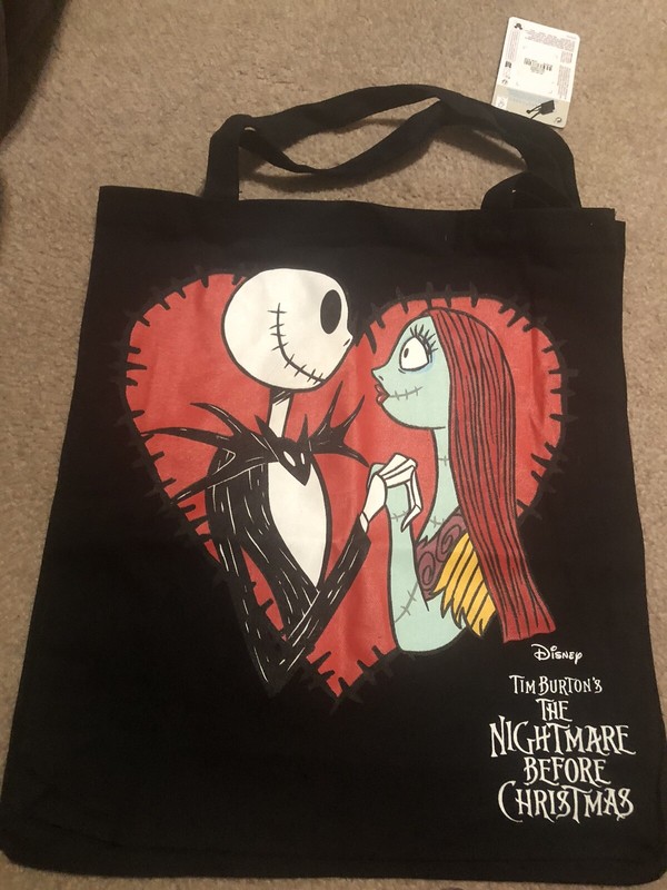 Disney Primark Nightmare Before Christmas Jack & Sally Tote NWT!