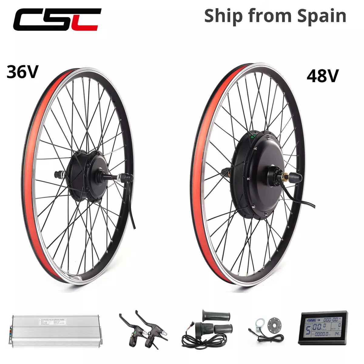 Electric Bike Hub Motor Wheel 48V 1500W Regenerative Brake include
