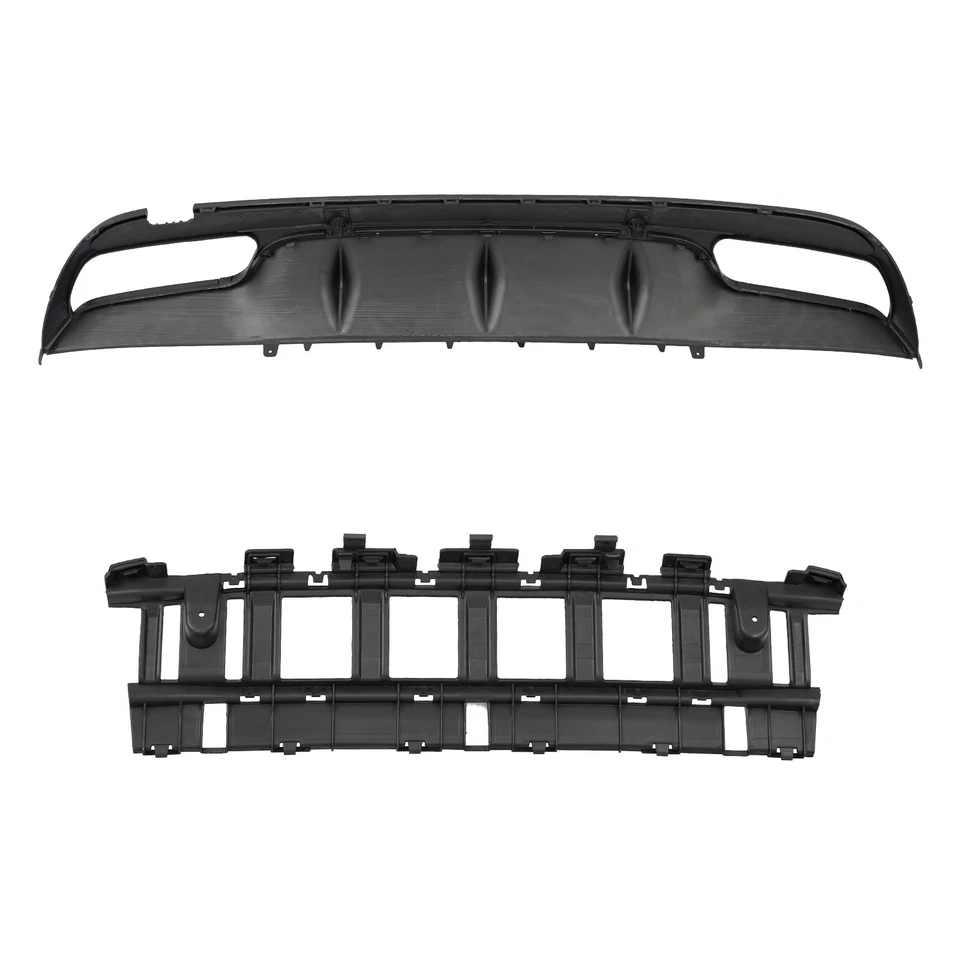 C63 Style Rear Diffuser Lip For Mercedes Benz W205 C300 C350 2015-2021 - Image 4 of 4