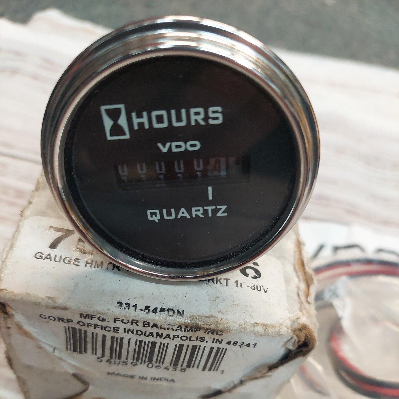 Compteur Horre Mécanique 99999.9 Heures - Quartz Professionnel 6V-80V AC/DC - Pour Générateur, Moteur