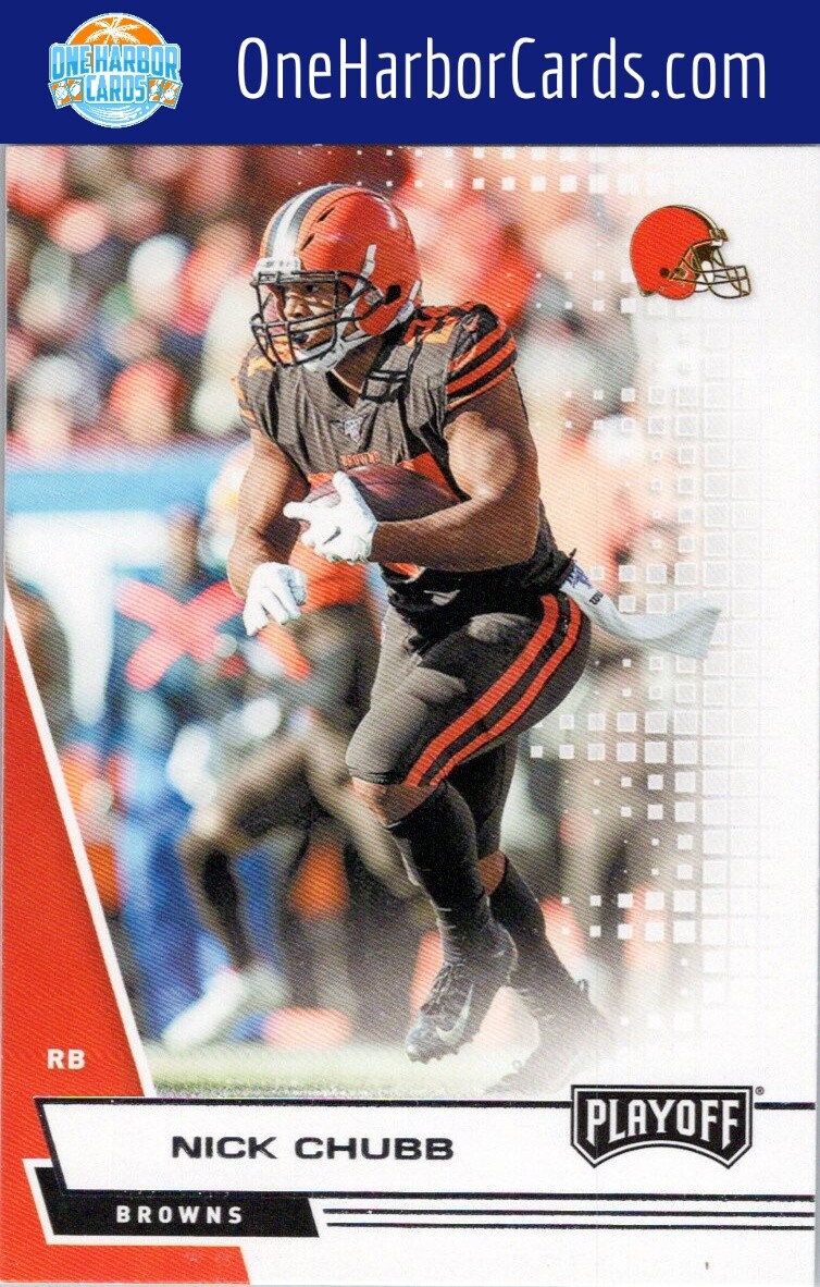 2020 Panini Playoff Cleveland Browns Football Card #41 Nick Chubb