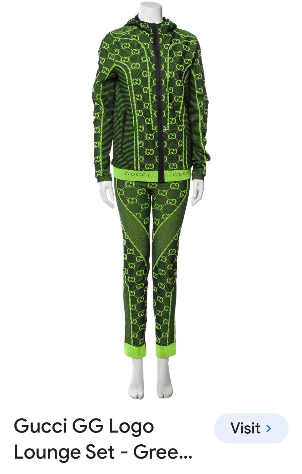 Giacca e leggings motivo Gucci GG taglia l uomo