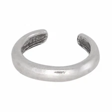 Sterling Silver .925 Plain Band Ear Cuff Clip-on, Adjustable | Made in USA