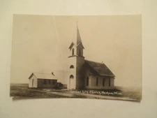 RPPC Nashua Minnesota Postcard German Luth Church 1916 Real Photo MN