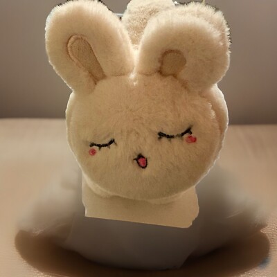 Brandnew! Hengyuanxiang Foldable Fluffy Rabbit Hair Cute Rabbit Earmuffs, Adult