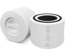 2pk White Core 300 Replacement HEPA Filter For LEVOIT Core 300 Core 300S Vortex