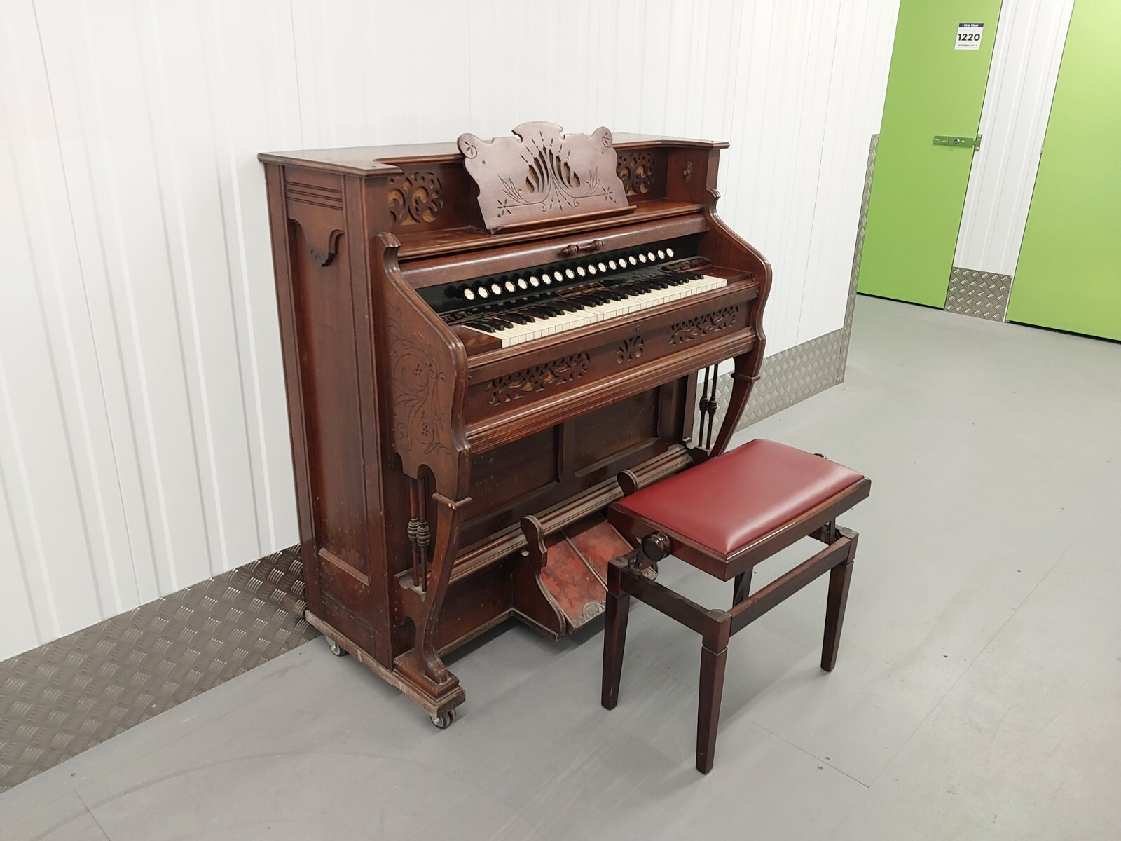 D W Karn Church Reed Organ Foot Pump Pedal Harmonium eBay