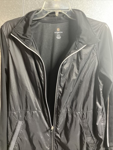 tangerine womens activewear size s/CH Black Jacket Zipper With Two Pockets Coat - Picture 3 of 8