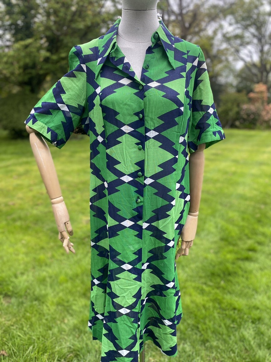 Vtg 1970s Li O La Primavera Green Cotton Gauze Cheese Cloth Dress Pointy Collar | eBay Vtg 1970s Li O La Primavera Green Cotton Gauze Cheese Cloth Dress Pointy Collar | eBay