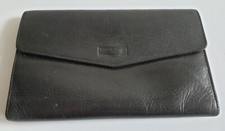 Carré Royal paris portefeuille monnaie cartes cuir noir 18 5/11 5 cm beg