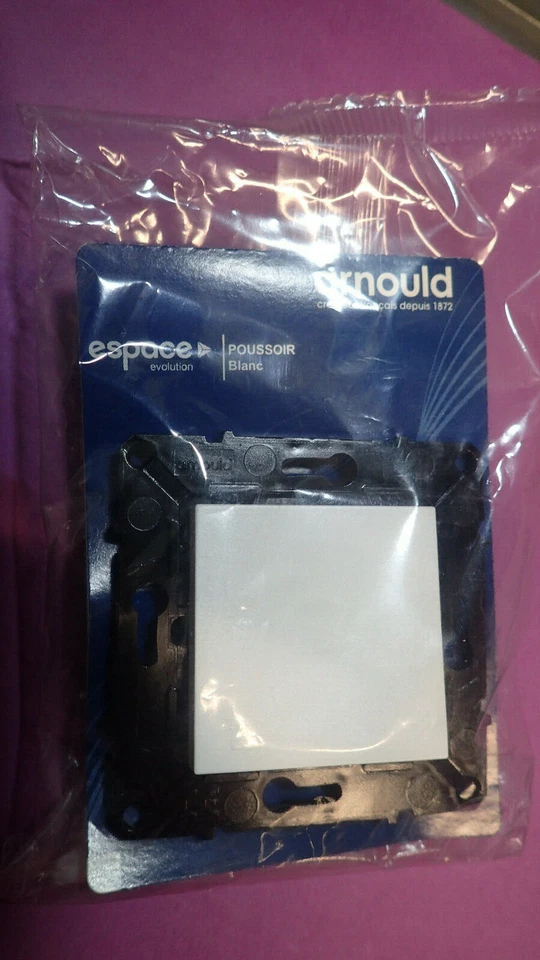 Arnould Espace EVOLUTION 64010 ou 51003 - Poussoir Simple BLANC