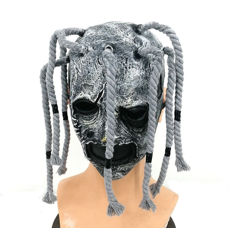Corey Taylor Mask Latex Dreadlocks Slipknot Mask Halloween Heavy Metal Music - Image 2 of 3