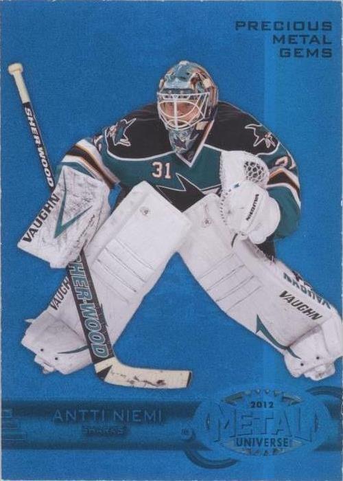 2012-13 Fleer Retro - 1997-98 Metal Universe Design Antti Niemi #8PMG ...