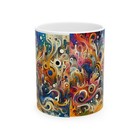 Abstract Art Swirls Circles Wild Patterns Photo Coffee Mug Ceramic