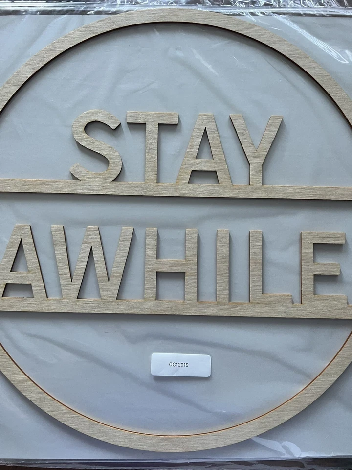 Nuevo Kit de guirnalda Close To My Heart “Stay A While” kit artesanal hágalo usted mismo arte de pared papel madera Foto 2 de 4