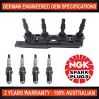 <!--F#f_0-->4x NGK Spark Plugs w/ Swan Ignition Coil Pack for Holden Astra TS Tigra XC<!--F/-->