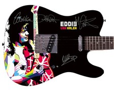 Album dédicacé Van Halen LP DVD photo guitare 