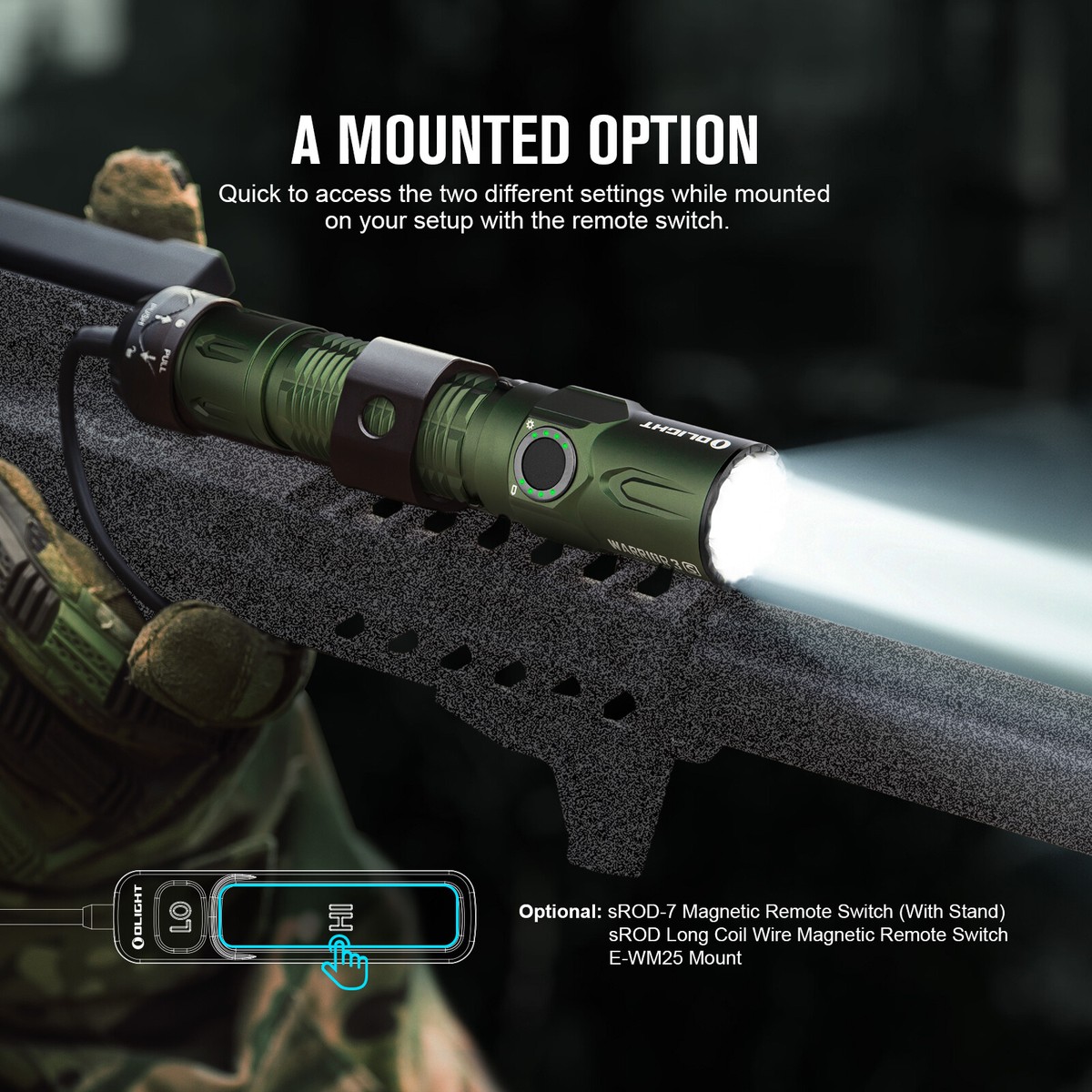 OLIGHT Warrior 3S 2300Lum Rechargeable Tactical Flashlight