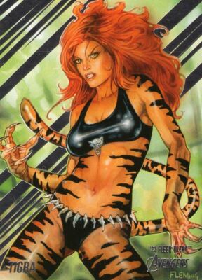 Marvel Fleer Ultra Avengers 2022 Base Card #78 Tigra