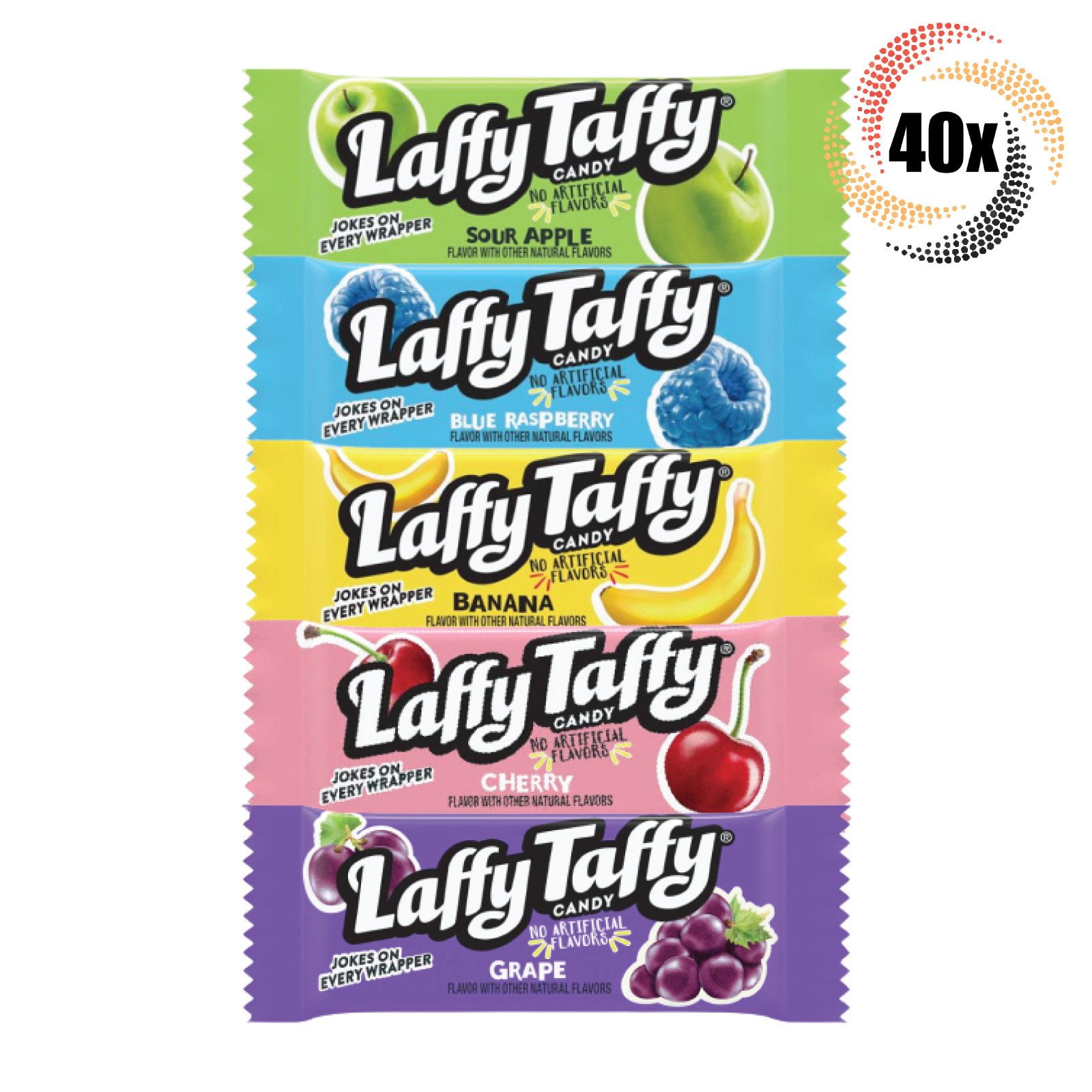 40x Pieces Laffy Taffy Разнообразные вкусы Taffy Candy Pieces Mix - Match Flavors!