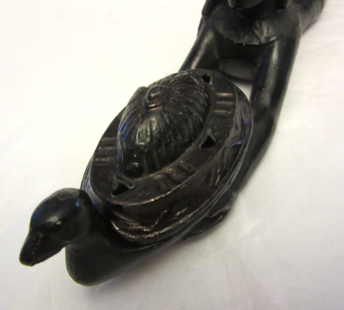 ANTIQUE ART NOUVEAU RONSON METAL WORKS EGYPTIAN CLEOPATRA Nile INCENSE BURNER - Picture 5 of 9