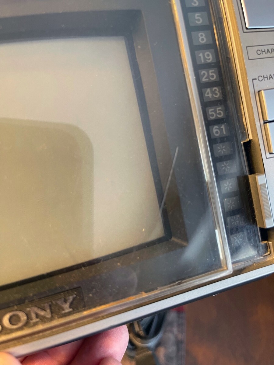 Vintage Sony KV-5300 Trinitron Portable TV Rare FOR PARTS AS-IS