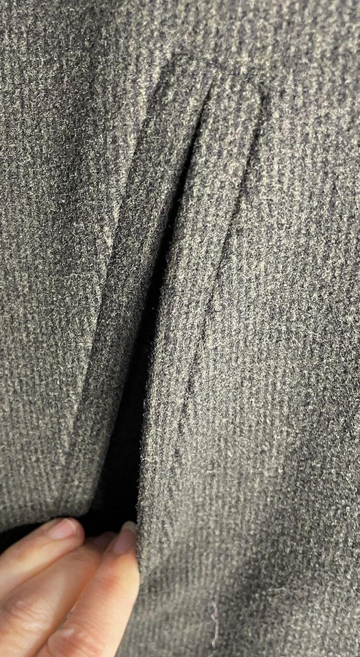 Pronto Uomo Firenze Wool Blend Overcoat Green 46 L Tab Side Vent - Image 3 of 4