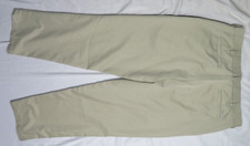 IZOD GOLF MENS PANTS 38X32 BRITISH KHAKI CLASSIC FIT CHINO FLAT FRONT 100 POLY