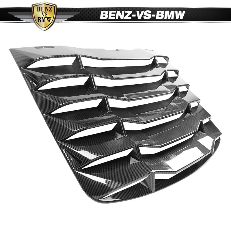 Fits 03-08 Nissan 350Z Coupe Rear Window Louvers Cover ABS Carbon Fiber Print - Image 4 of 4