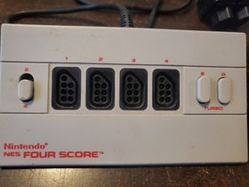 Nintendo NES Four Score NES-034A 4-Player Controller Adapter Turbo - Authentic