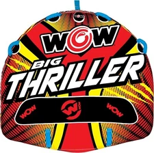 Wow Sports – Big Thriller Towable Deck Tube for Boating – 1-2 Person Capacity