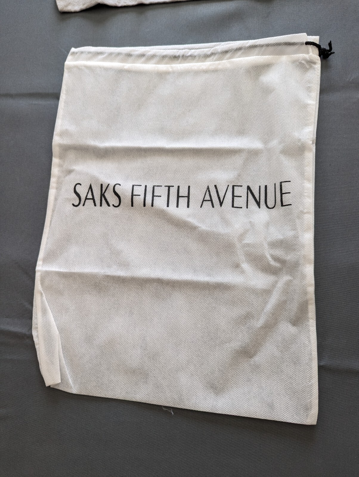 Lot of 2  Storage Travel Purse Dust Bags Saks Ft … - image 3