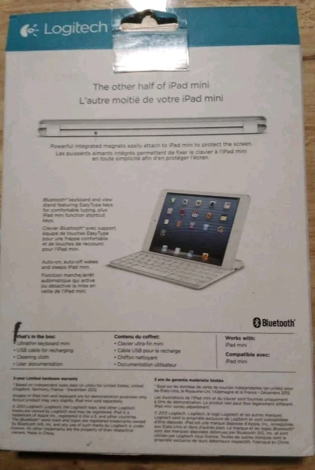 Logitech Ultrathin Keyboard Cover Mini for iPad mini - White - Image 2 of 3