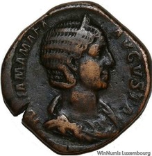C9089 Raro sesterzio impero romano Julia Mamaea 180 235 madre Severo Alessandro