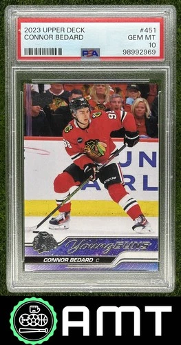 Connor Bedard Young Guns PSA 10 2023-24 Upper Deck Chicago Blackhawks #451 2969