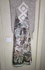 Super Natural by Secret Mission lined floral brocade dress  Large Boho