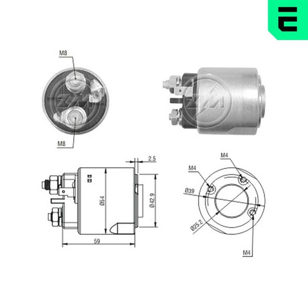 ERA Magnetschalter Starter ZM4495 FüR Nissan CR0 Twingo KR0 Renault BR0 Clio 12V-image
