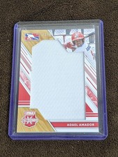 2019 ELITE EXTRA EDITION RED DPL JUMBO /99 JERSEY RELIC ADAEL AMADOR