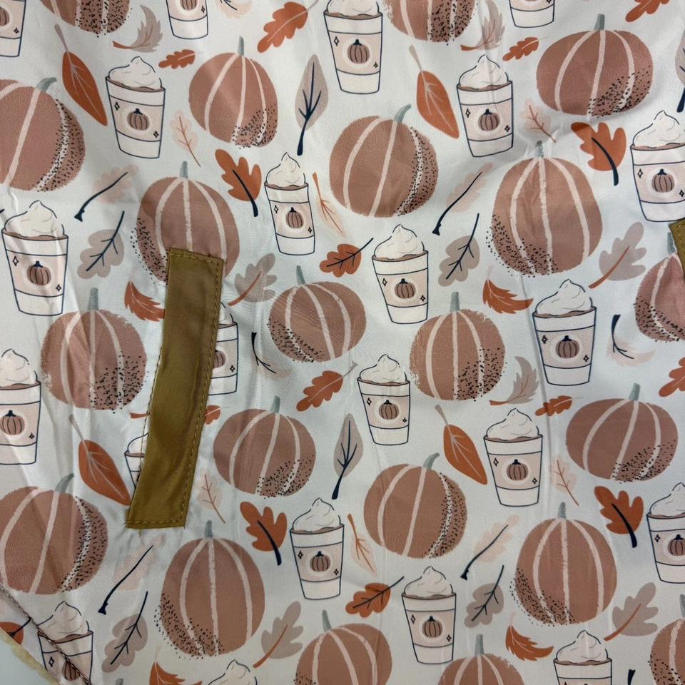 LUCY & CO Reversible Teddy Sherpa Fleece Vest Dog Pet Autumn Pumpkin Spice Fall  - Image 3 of 4