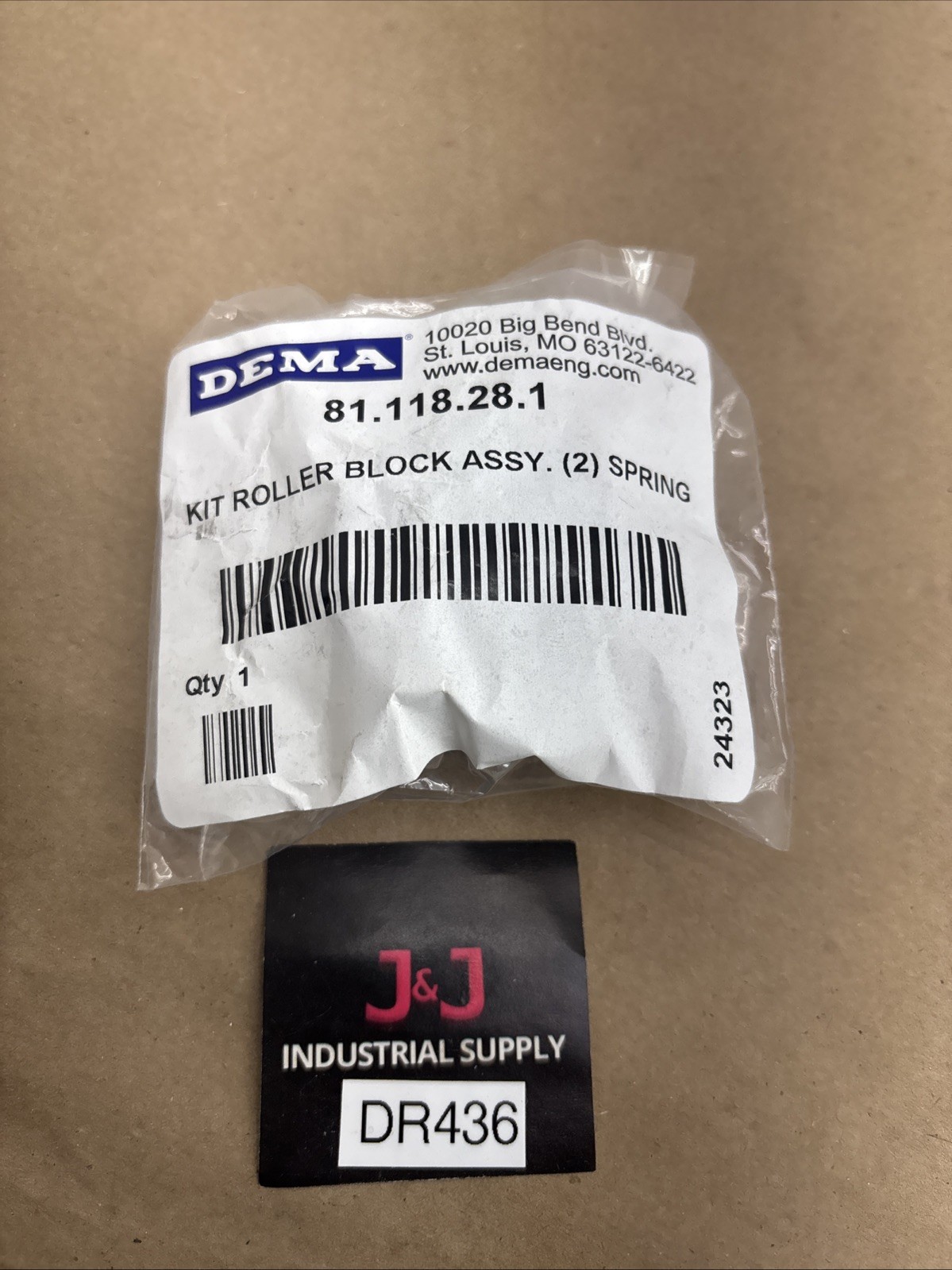Dema Block DEMA 81.118.28.1 Kit Roller Block Assy with (2) Spring, New