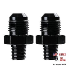 6AN Male Flare to 1/8" NPT Pipe Fitting Adapter Aluminum 6AN to 1/8" NPT