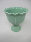 Vintage Red Wing Rumrill 834 Green Footed Pedestal Planter Art Pottery USA MCM