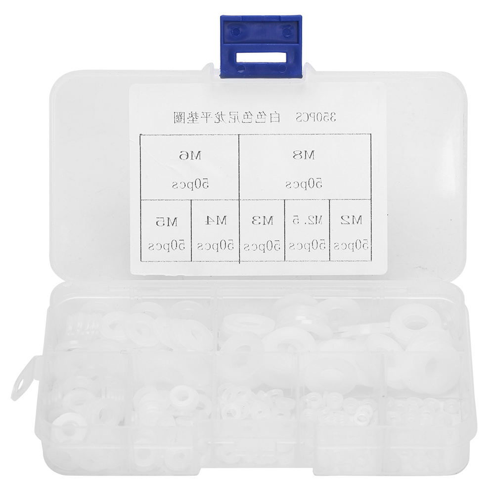 Flat Washer Nylon Spacer 350pcs For Plumbing Applications Buffers☜