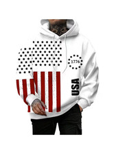 3D Vintage American Flag All Over Print Hoodie Swag - Adults  Youth