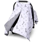 2 in 1 Baby Car Seat Cover, Car Seat Canopy for Babies, Mom Nursing Cover, Mi...