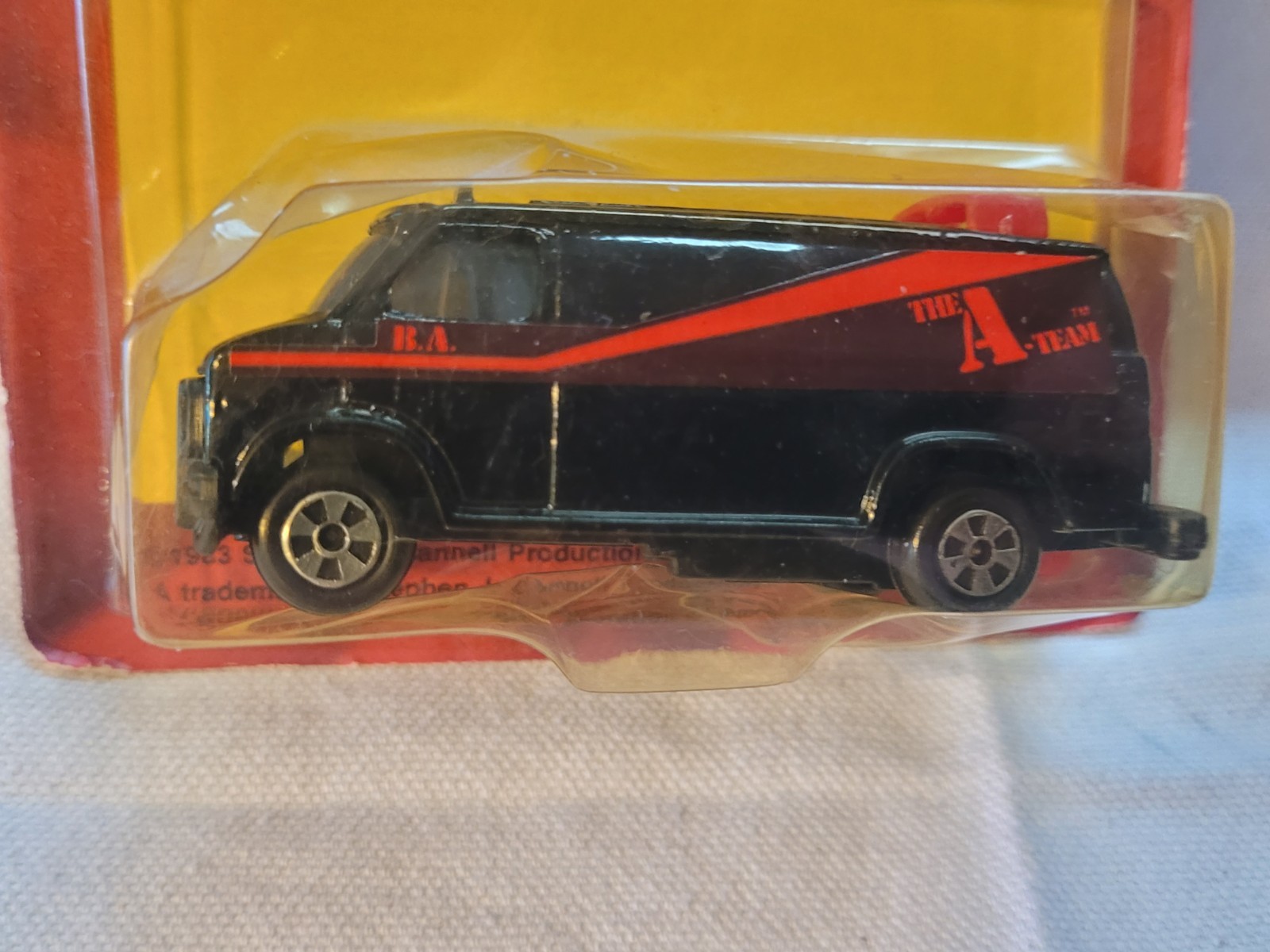 Vintage 1983 ERTL The "A-TEAM"  1983 GMC Van, Black, #1823, 1/64 Carded New thumbnail 4